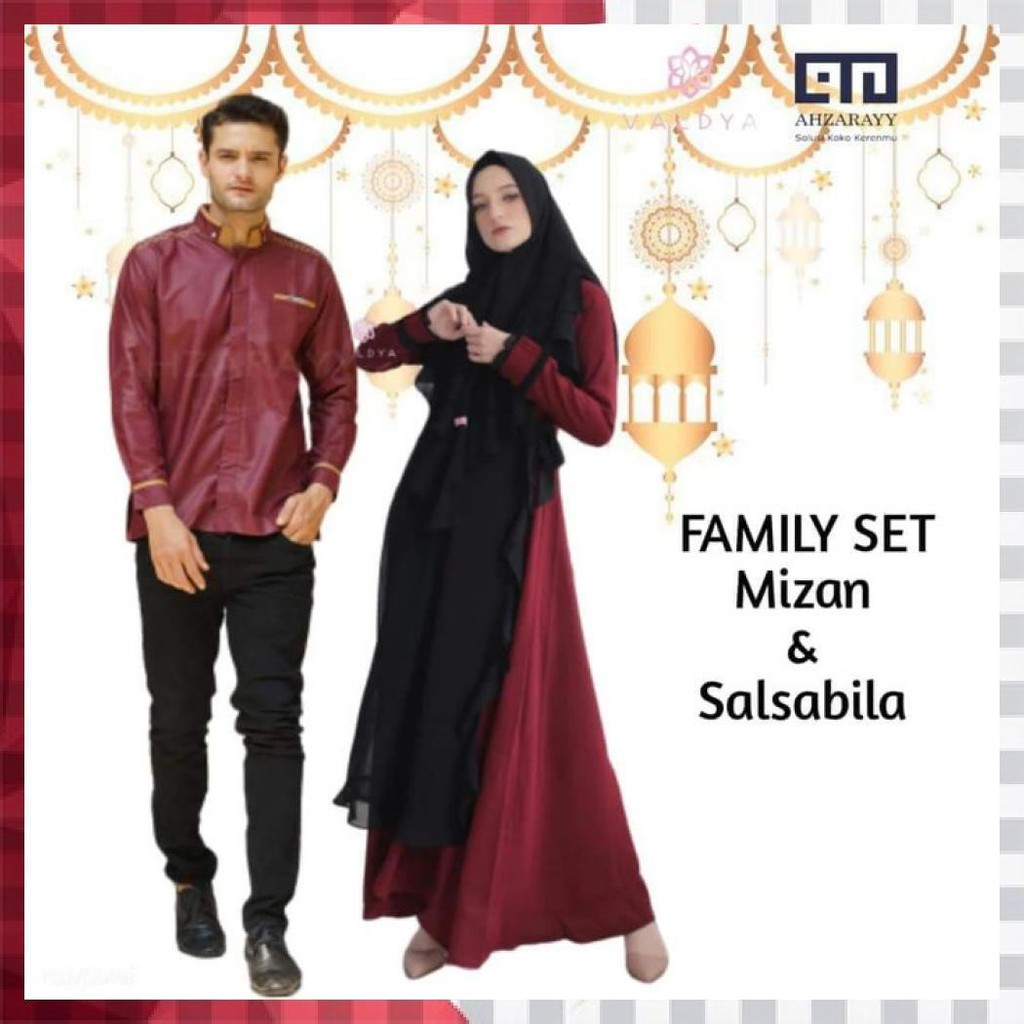 Couple Gamis Set + Koko Alwa Hijab Fatih Fania