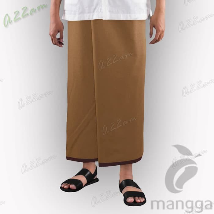 Original M37 21 Coklat Tua Sarung Tenun Mangga Millenium Polos