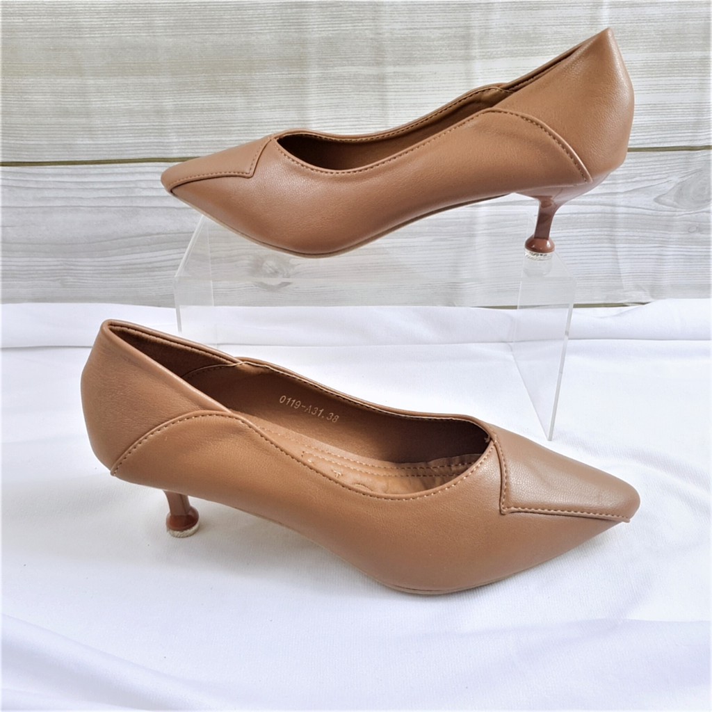 NORVID Sepatu Kitten Heels Formal kerja 0119-A31