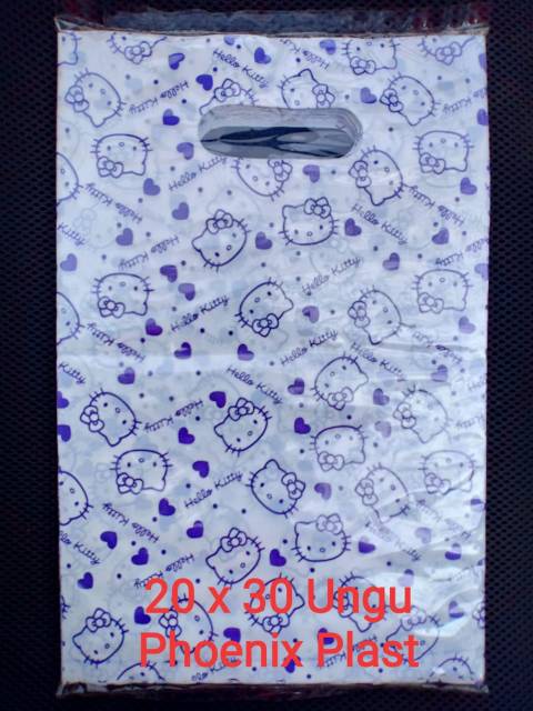 KANTONG PLASTIK HELLO KITTY  POND OVAL UKURAN 20X30 / KANTONG PLASTIK PACKING/KANTONG PLASTIK ONLINE