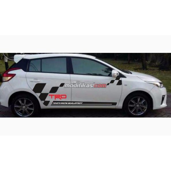 Stiker mobil trd racing stiker all mobil toyota stiker mobil avanza vios rush agya
