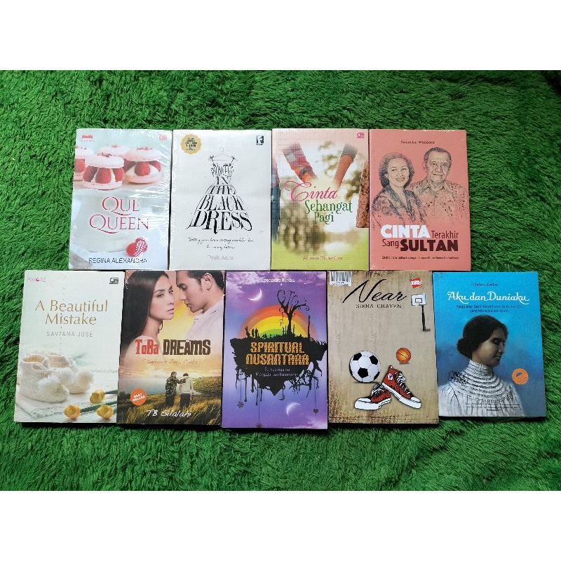 ORIGINAL NOVEL QUE QUEEN, PRINCESS IN THE BLACK DRESS, CINTA SEHANGAT PAGI, CINTA TERAKHIR SANG SULT