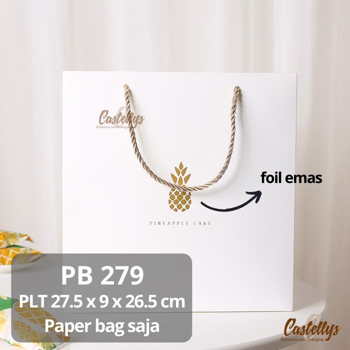 5 Pcs Paper Goodie Bag PB279 Nanas Kue Kering Nastar Pineapple Cookies