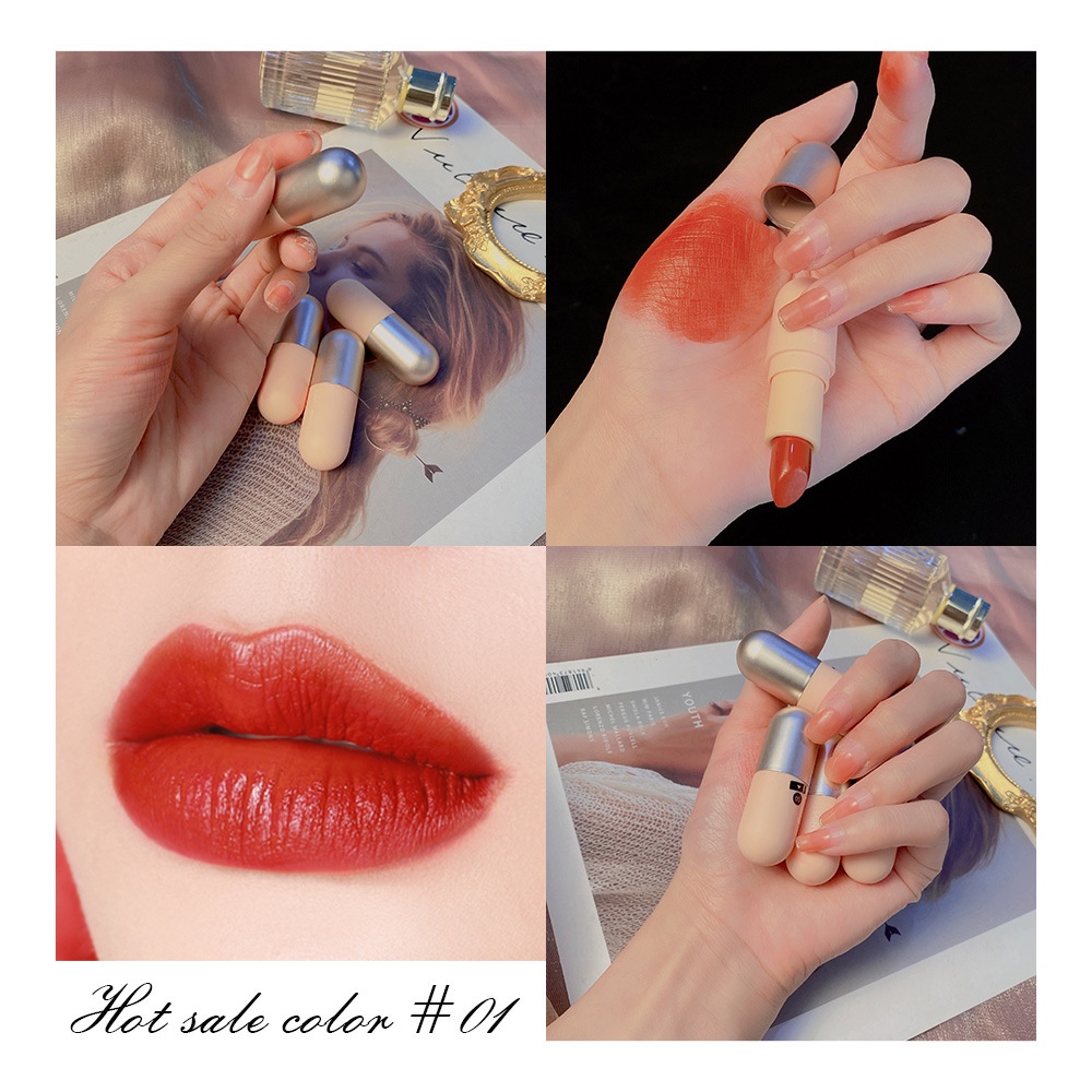 SANIYE 6 Warna Lipstik Velvet Matte Tahan Lama Tahan Air Long Lasting Waterproof lip gross