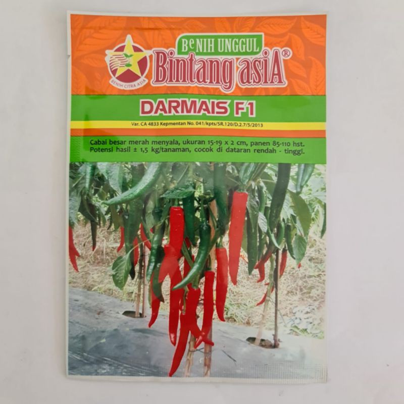 Bibit Benih Cabe Merah Besar DARMAIS F1 15 Gram