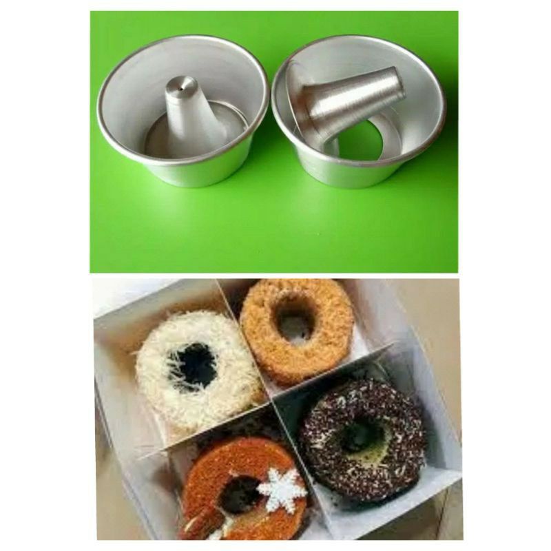 cetakan loyang bolu cifon mini bongkar pasang ukuran 12 cm