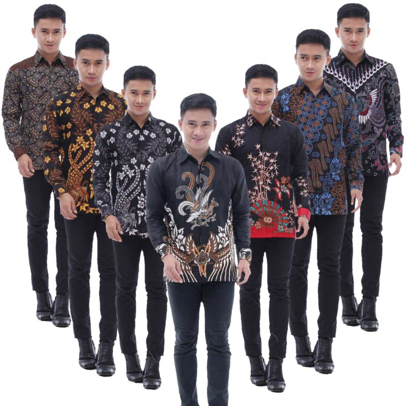 Kemeja Batik Pria Lengan Panjang Terbaru M L Xl Xxl