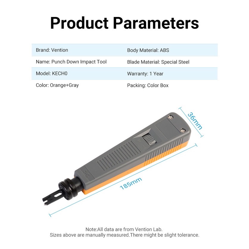 PUNCH DOWN IMPACT TOOL MODULAR JACK VENTION PENGUPAS KABEL - KEC