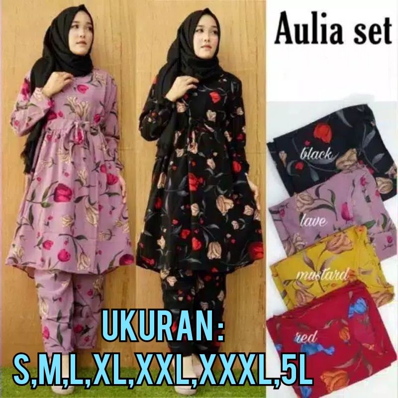 NC - COD - PROMO BIG SALE AULIA MONALISA SET TYE DIE JUMBO (SIZE : S, M, L, XL, XXL, XXXL & 5L).