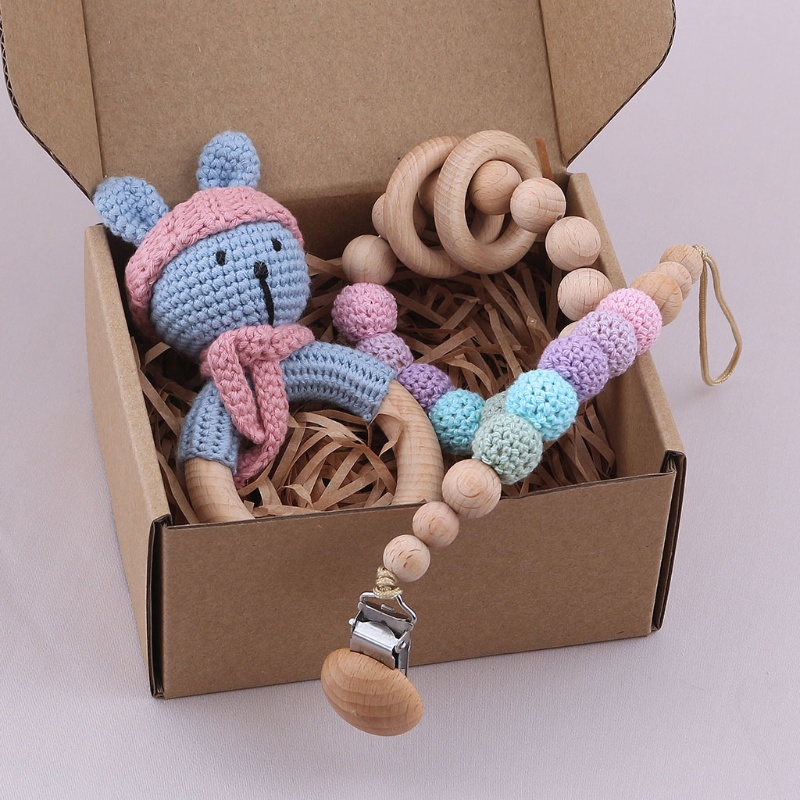 Mary Mainan Gelang Teether Bayi Bahan Kayu