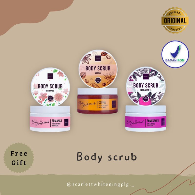 Body Scrub Scarlett / Lulur Scarlett / SCARLETT WHITENING