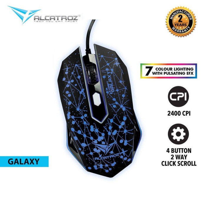 Alcatroz Gaming Mouse X-Craft Classic Galaxy