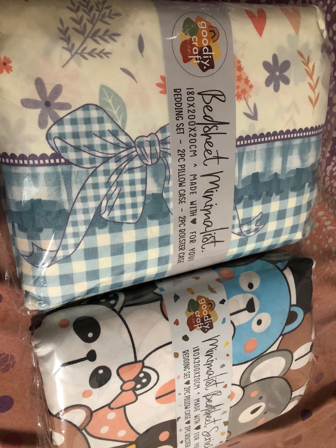 Sprei Aesthetic Pastel Fuschia / Pink Fanta - Goodiy Craft