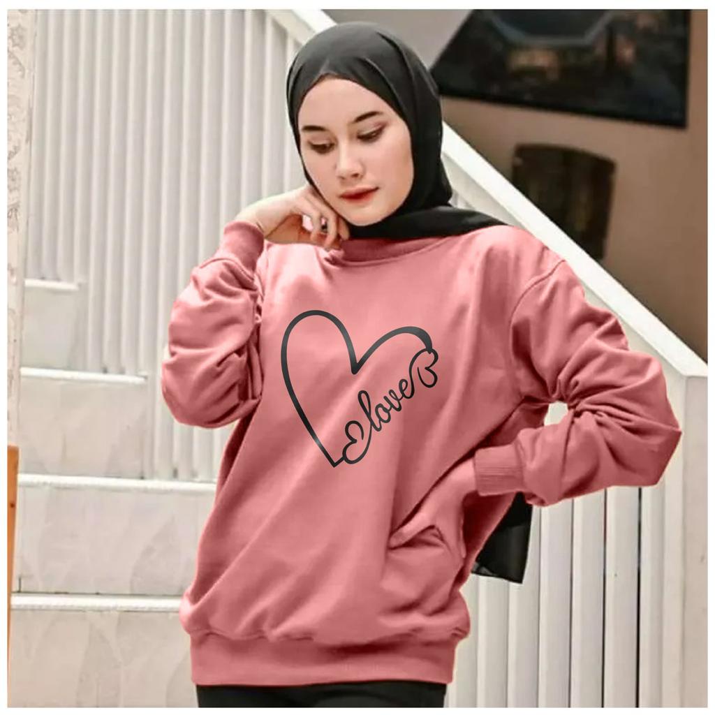 Kaos Lengan Panjang / Kaos Sweatshirt / Atasan Wanita / Atasan Wanita Lengan Panjang