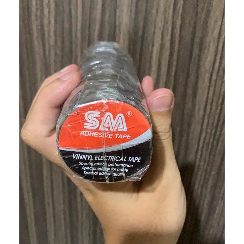 1Pcs Isolasi Kabel Hitam Kecil Vinnyl Electrical Tape