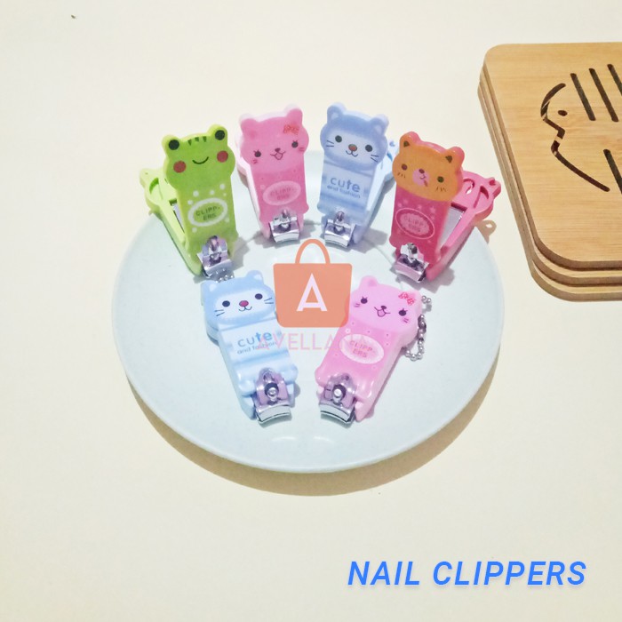 gunting kuku karakter lucu pemotong kuku cartoon animals manicure nail clippers