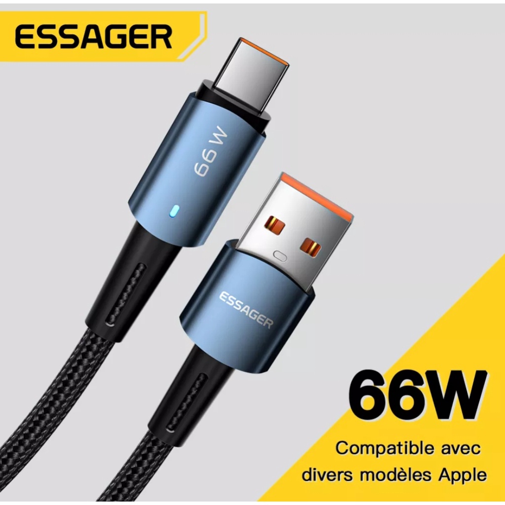 Jual Essager Fast Charging W Usb Type C Data Cable M Original Shopee Indonesia