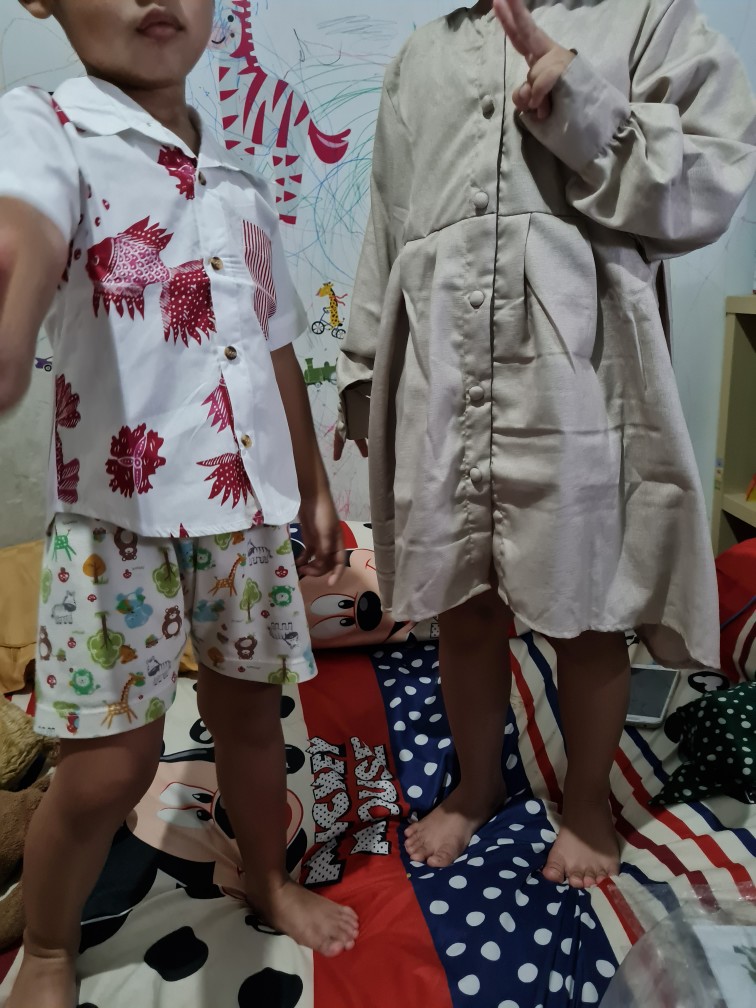 Aryan Batik Shirt Lewis Emma Atasan Batik Anak Laki-laki