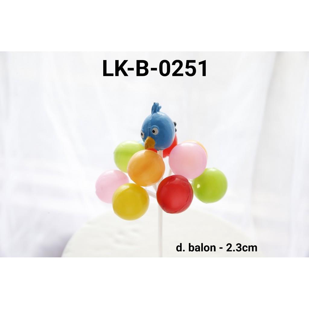 LK-B-0251 Topper kue tart loka l topper cake balon angry burung bird yamama baking