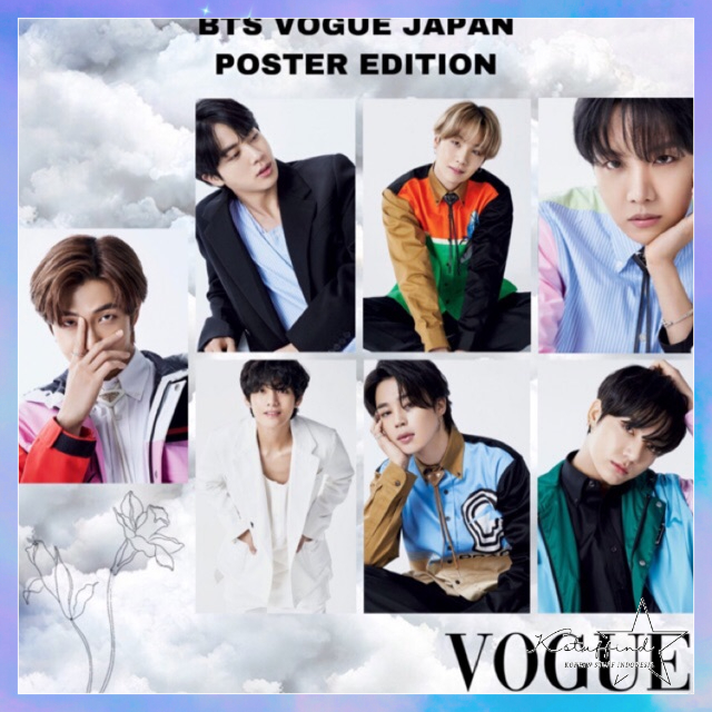 [kstuffind] BTS Poster VOGUE Japan Edition Poster Murah A4