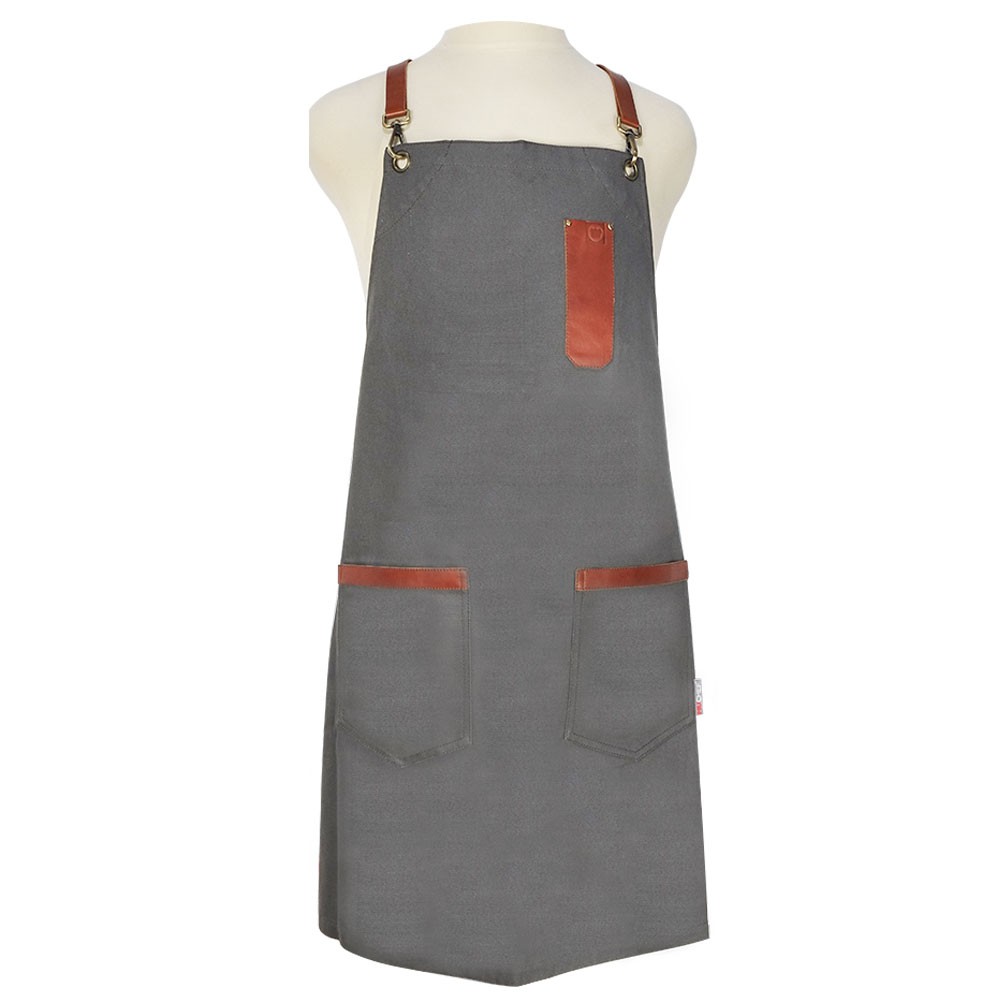 MUCHEF Regular apron stone leather strap