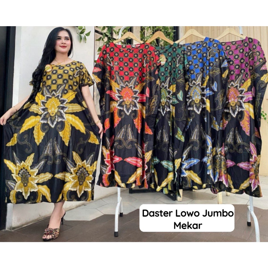 DASTER LOWO KALONG KELELAWAR SASSA LD 130 - DASTER JUMBO BIG SIZE BATIK KEKINIAN RAYON ADEM MURAH