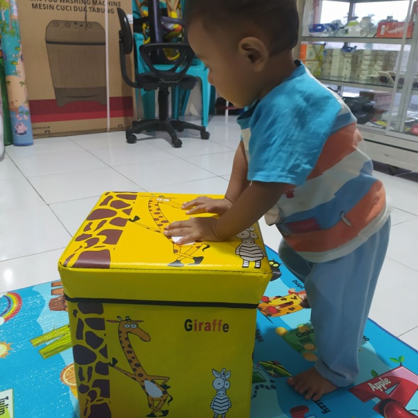 Storage Box Mainan 335 Kotak Organizer Tempat Wadah Penyimpanan Mainan Anak Kecil Balita Serbaguna Multifungsi