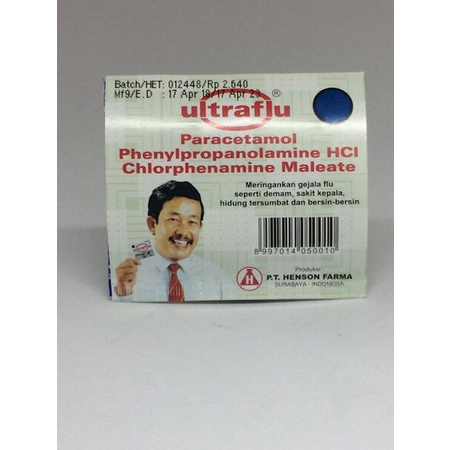 Ultraflu Tablet 4s / Obat Flu Influenza Demam