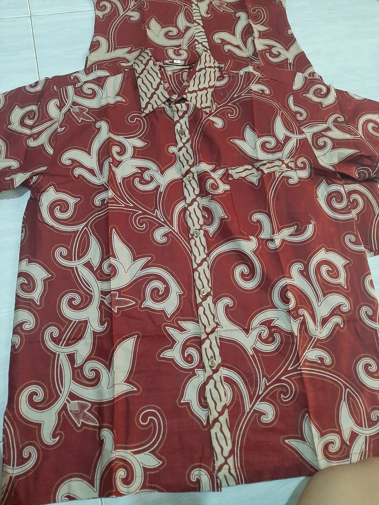 Couple Keluarga Dress Atasan Wanita Ameta Baju Hem Batik Pria Jumbo