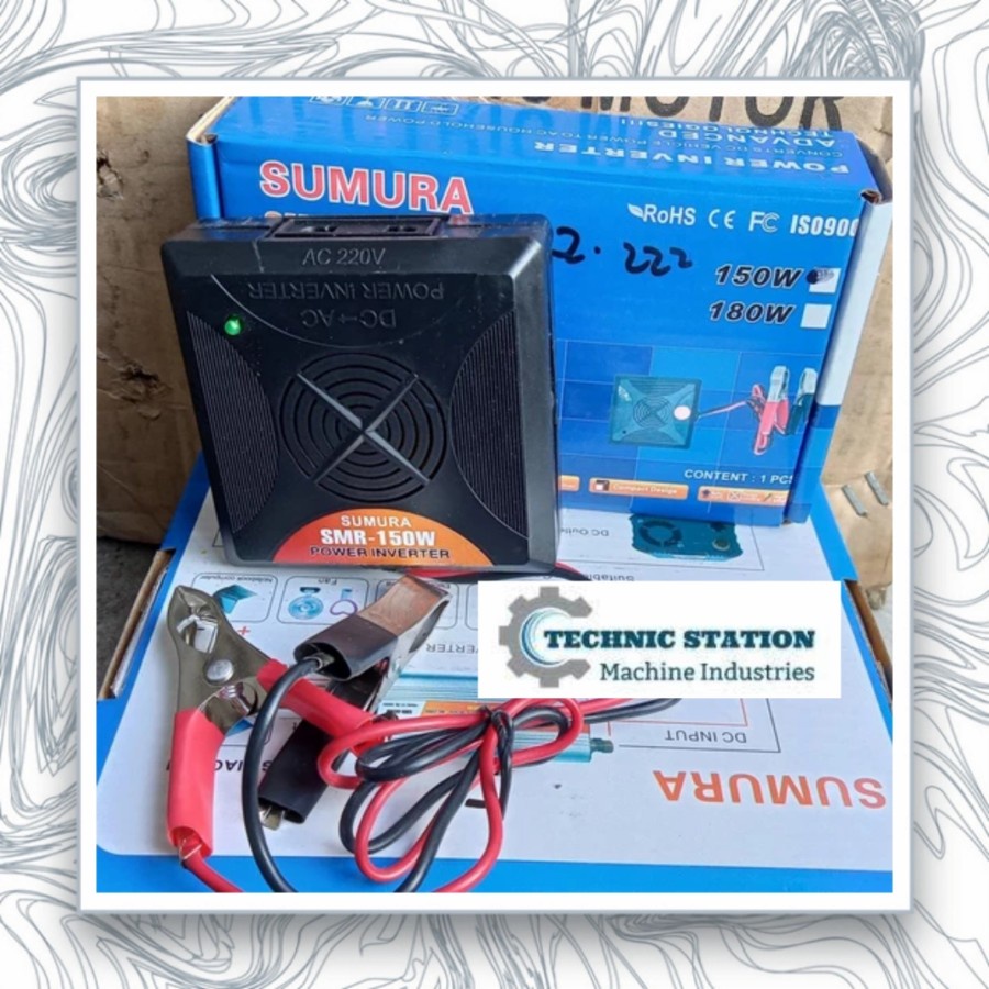 Power Inverter SUMURA SMR series 150 watt Fan Usb ac ke dc