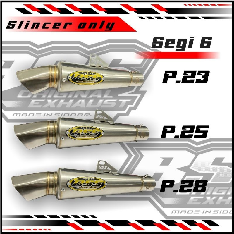 slincer segi 6 original bss muffler