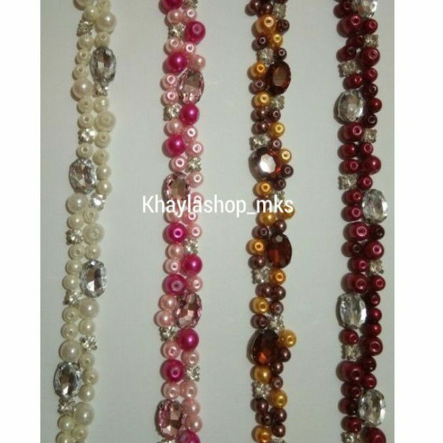 MUTIARA / DIAMOND / PAYET RANGKAI MUTIARA / PAYET MUTIARA RANGKAI / PAYET PINGGANG
