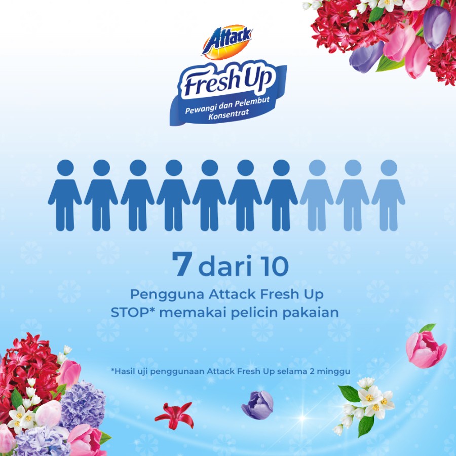 Attack Fresh Up Softener Joyful Paradise 680mL