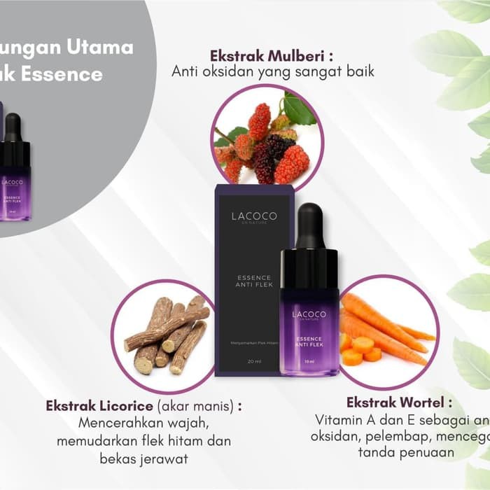 LACOCO ANTI FLEK /  CANTIK TANPA FLEK / SERUM ANTI FLEK LACOCO / LACOCO ESSENCE ANTI FLEK