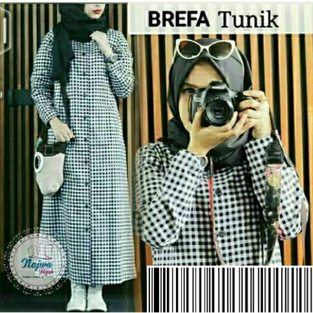 FWG - BREFA TUNIK / TUNIK KOTAK WANITA / HIJAB MAXY BREFA TERBARU / TUNIK KOREA KOTAK