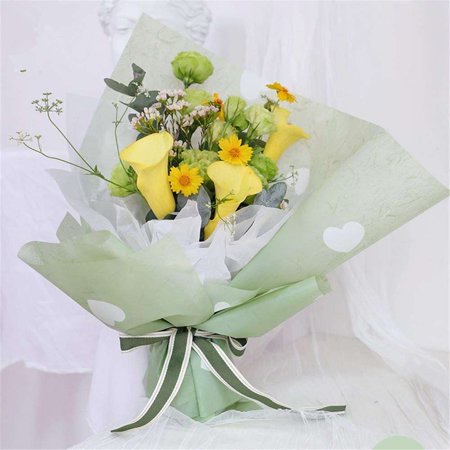 Tas bersama Flower Wrapping Paper Dua Warna Bi Color Kertas Buket Bunga Florist Cellophane (KB6089-95)