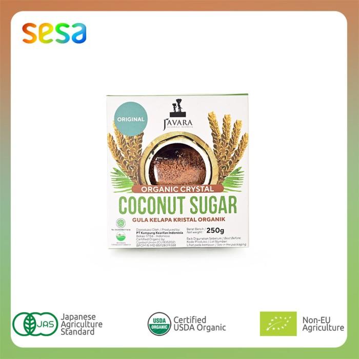 

Javara Organic Crystal Coconut Sugar Original Pet Jar 250 gr Best Seller