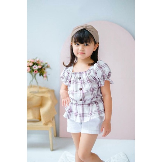 CELLINE BLOUSE ANAK 2-4 TAHUN ATASAN ANAK PEREMPUAN