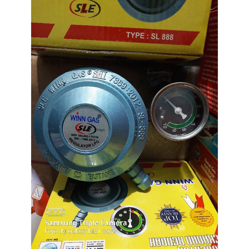 Regulator Safety / Regulator Matic / Selang Gas terbaik /Pengaman Gas Lpg Regulator dan Selang gas