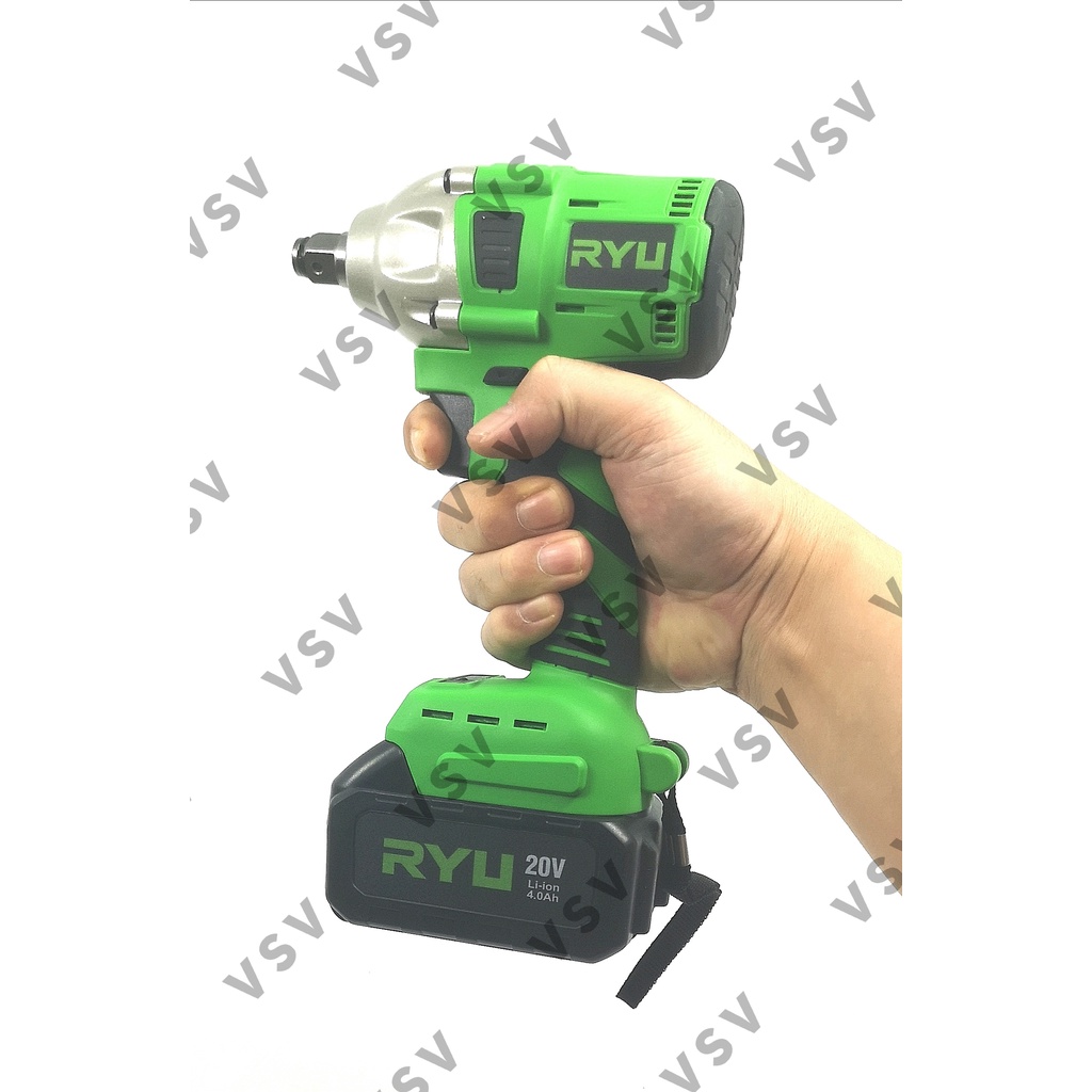 RYU RCW20V Cordless Impact Wrench 20V Bukaan Baut Batre