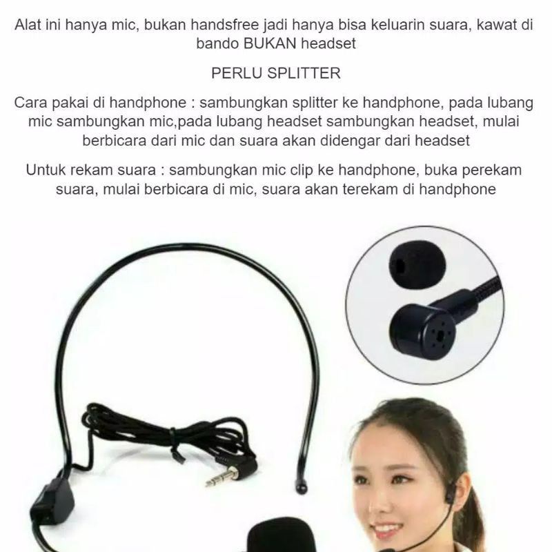 Clip On Mic Clip On Bando Microphone Clip tiktok karaoke