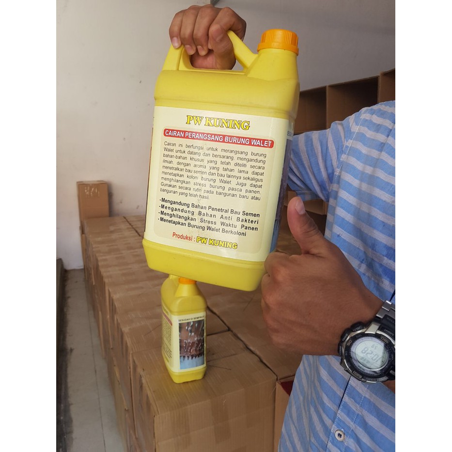 Parfum Walet merk PW kuning 5 liter / pw kuning Asli / Parfum PW Kuning / parfum Walet / h3nsatu / c