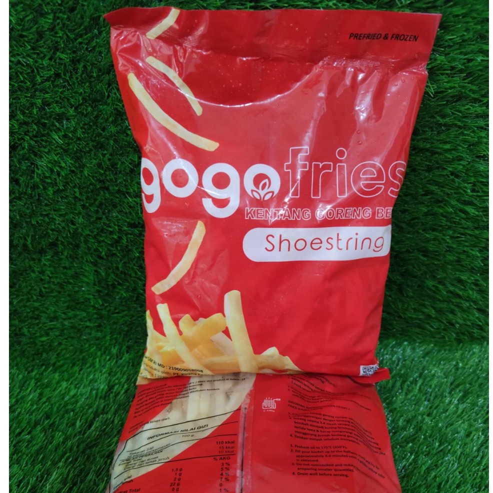 

Kentang Goreng Beku Gogo Fries Shoestring 1kg – Frozen French Fries Renyah & Praktis