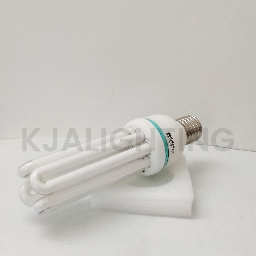 LAMPU PLC 4U 60W 60 WATT PUTIH E40