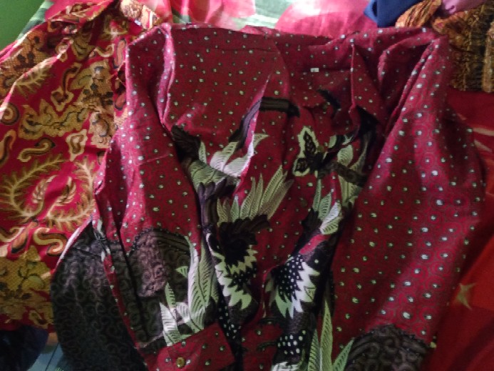 Kemeja Batik Jumbo 4l-5l Atasan Baju Hem Batik Pria Big Size Ukuran Besar Lengan Panjang Mld