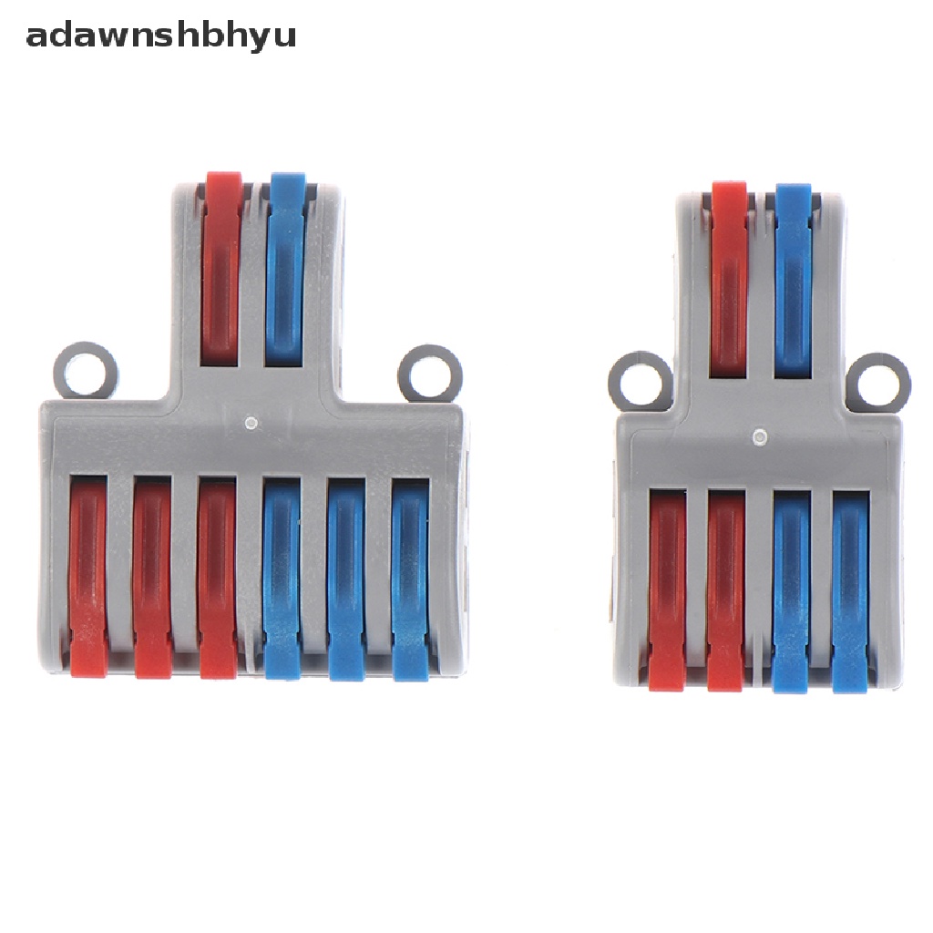 Adawnshbhyu Spring Lever Terminal Block Konektor Kawat Kabel Listrik PCT-222 SPL-62 SPL kq