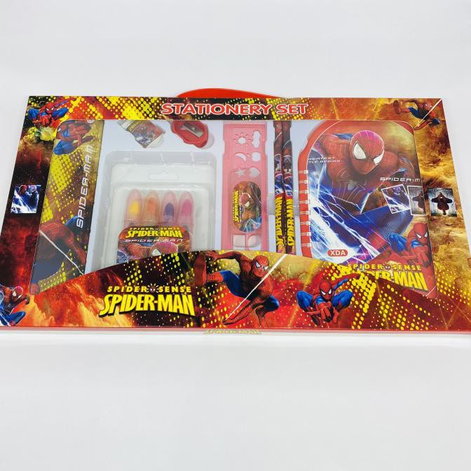 

(PERALATAN MENGGAMBAR) STATIONARY SET 8IN1 PERALATAN TULIS ANAK CRAYON SUSUN SPIDERMAN PROMO