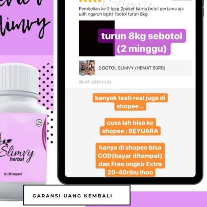 DM85 Slimvy Herbal 100% Original  Diet Pelangsing Badan Ampuh .