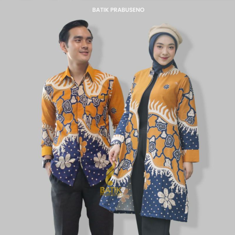 Baju Batik Couple Motif Mandala Wangi Batik Prabuseno Batik Pria Batik Wanita Batik Modern Batik For