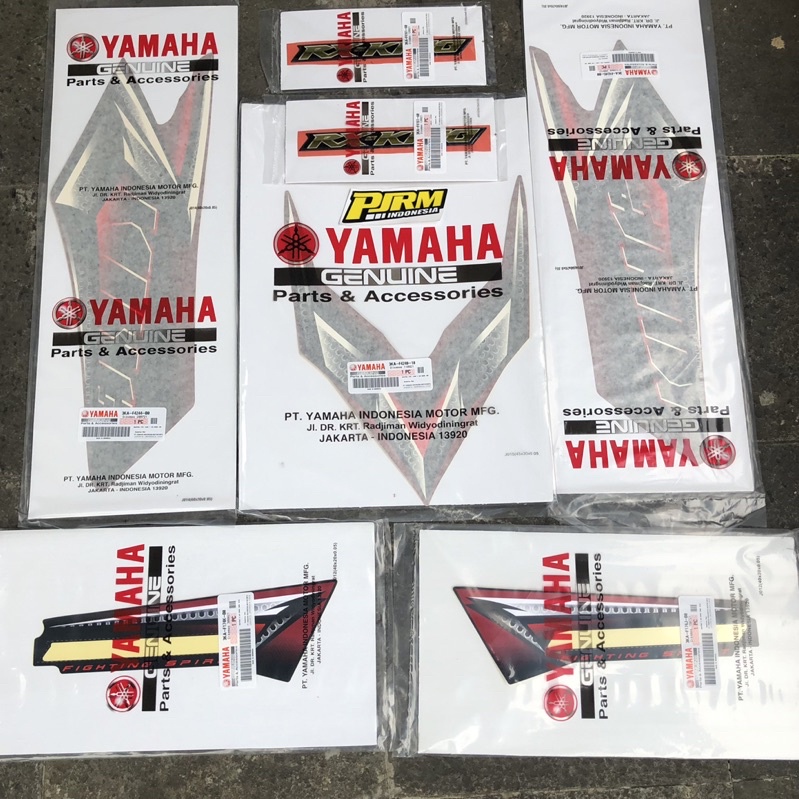 Striping Set RxKing 2008 Merah Original Yamaha